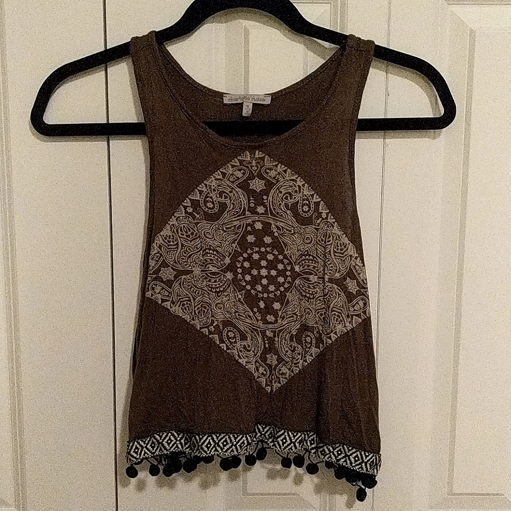 Dark green tank top